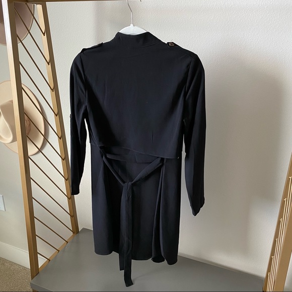 *REPOSH Perfect Black Trench - Picture 6 of 10